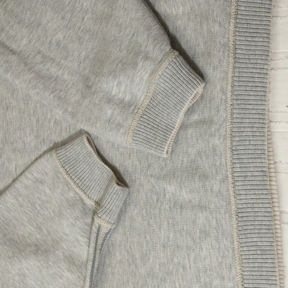 Tommy Bahama Reversible Quarter-Zip Sweatshirt, Cream And Grey, Mens Size Large - Picture 5 of 13